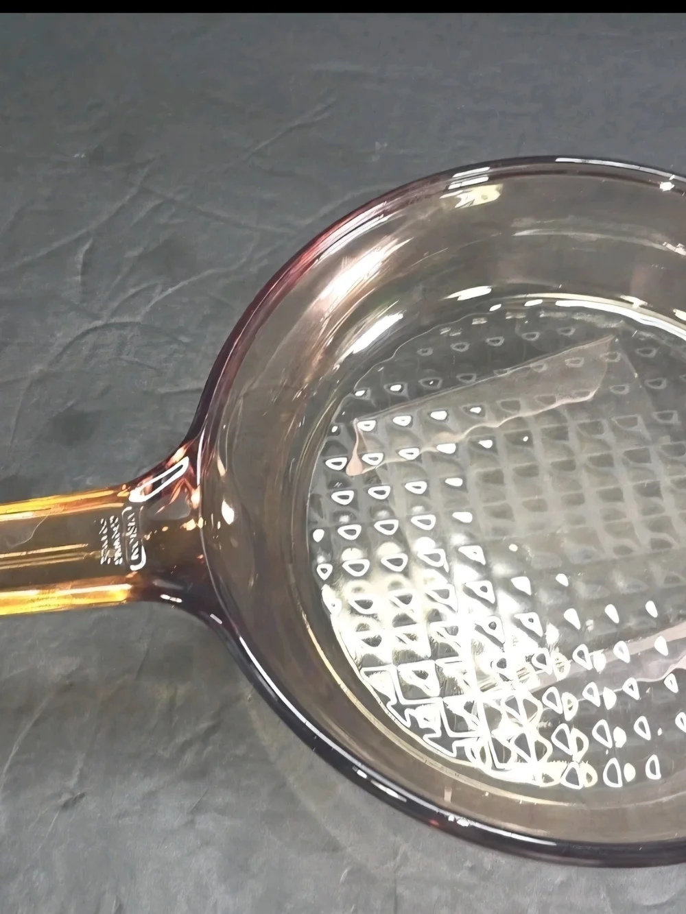 Vintage Vision Corning France Amber Glass 7
